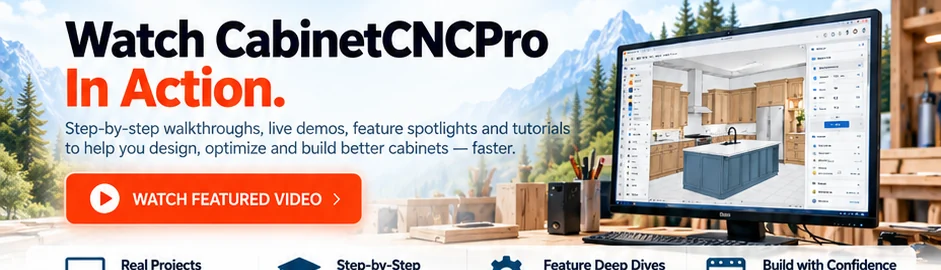 CabinetCNCPro video center and design software walkthrough